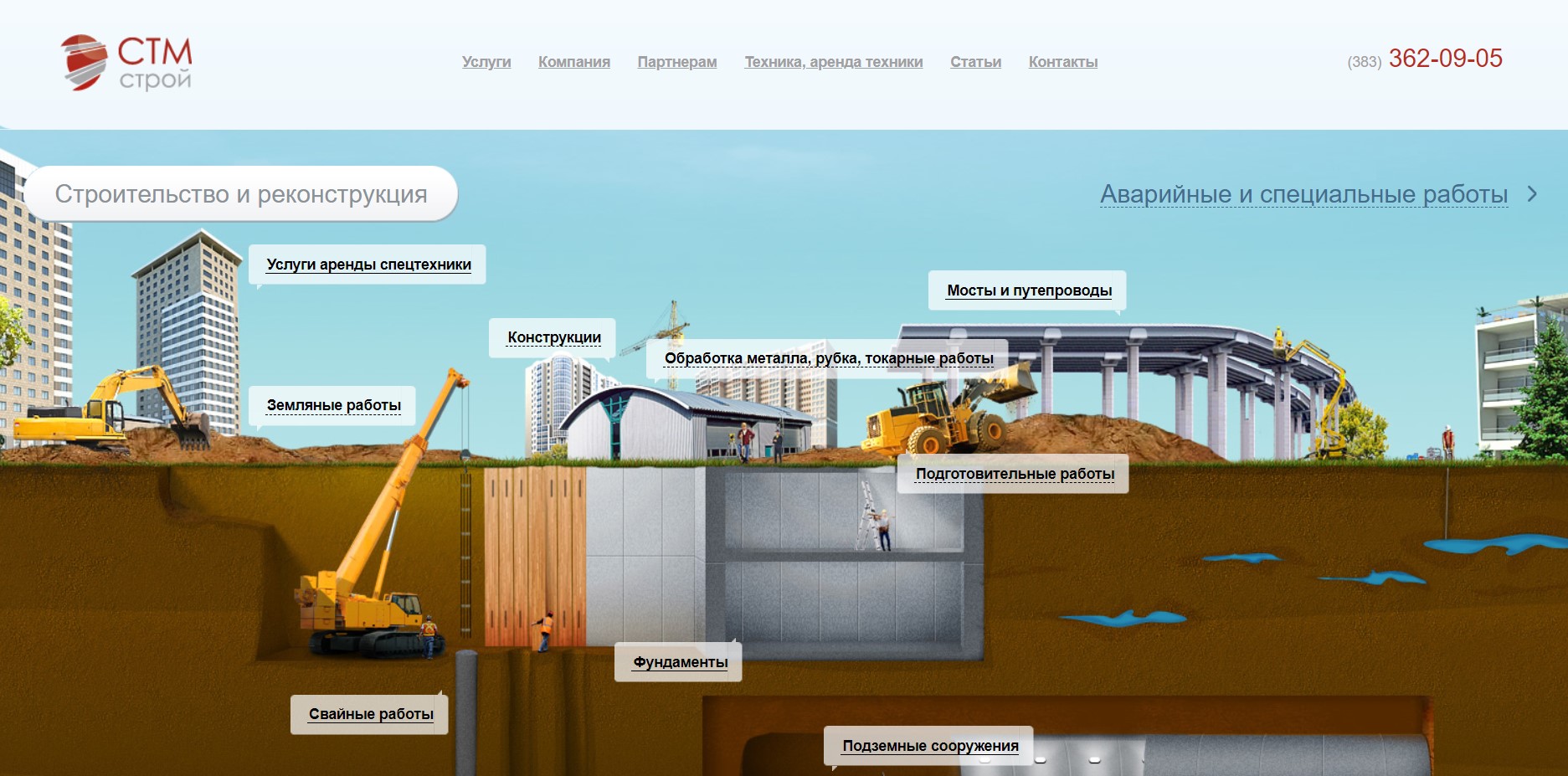 стм строй, специализированное строительство